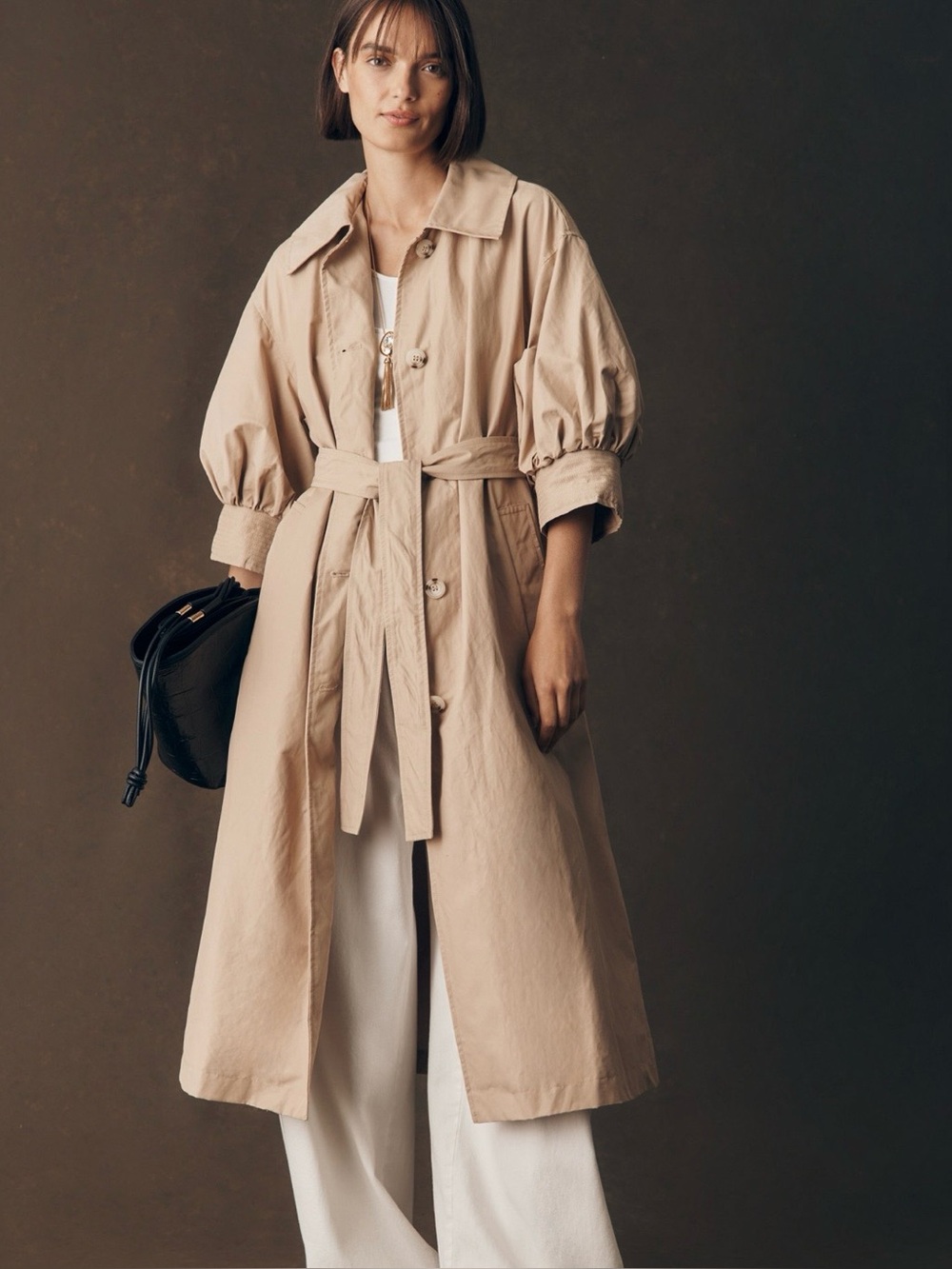 Anthropologie Maeve Crop-Sleeve Trench
Coat. Medium. NWT.